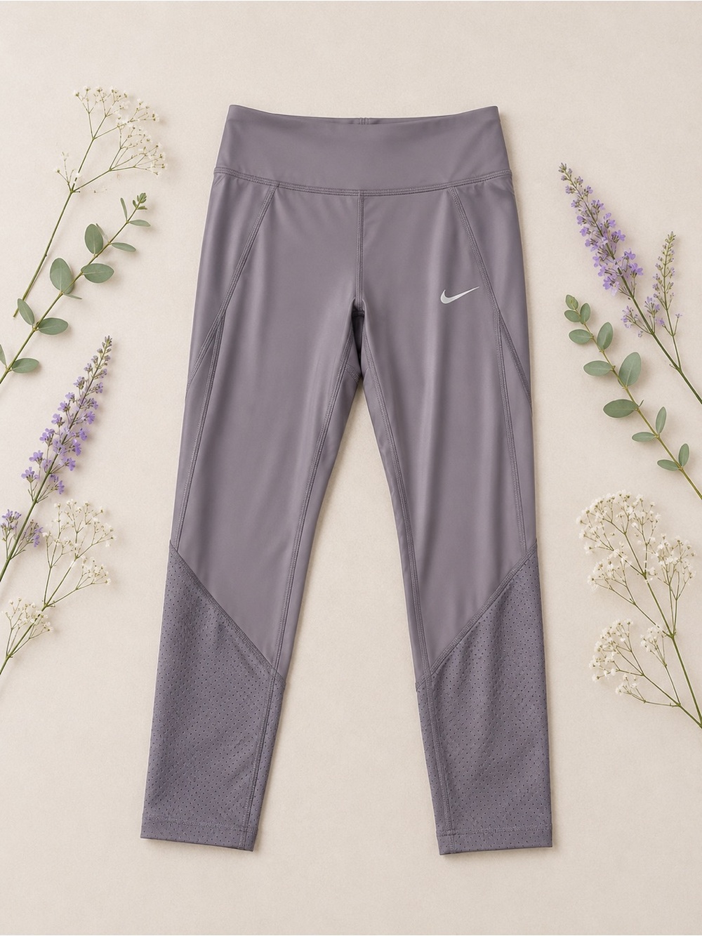 NIKE DRI-FIT WOMENS SPEED COOL TIGHT - GUNSMOKE